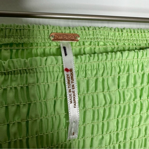 NWT FREE PEOPLE Ceci Smocked Midi Dress in Mint Green Size Small - Picture 10 of 10